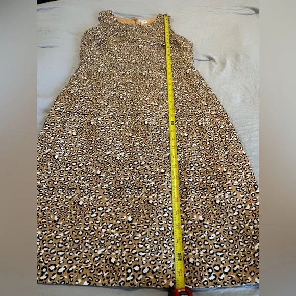 J. Crew Leopard Print Sheath Dress Size 6 - Picture 8 of 12